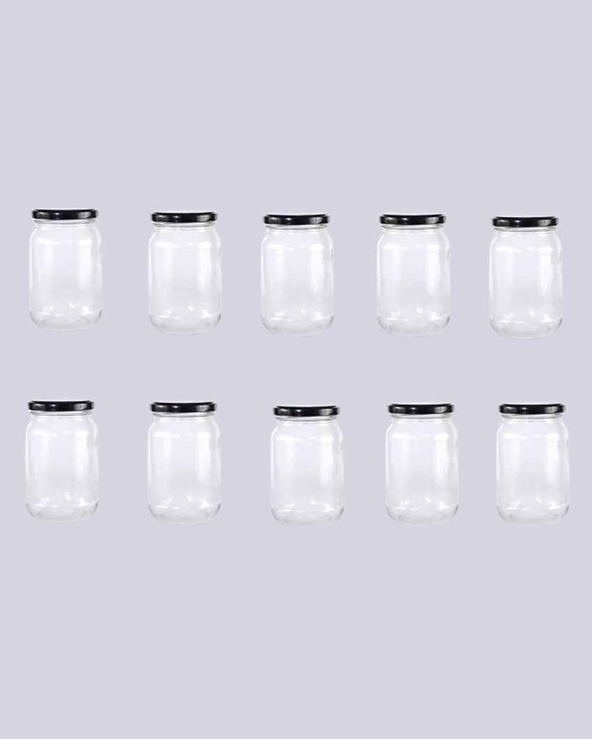 Durable Somil Clear Glass Jar for Home Kitchen Organization | 1000 ML | 4 x 4 inches