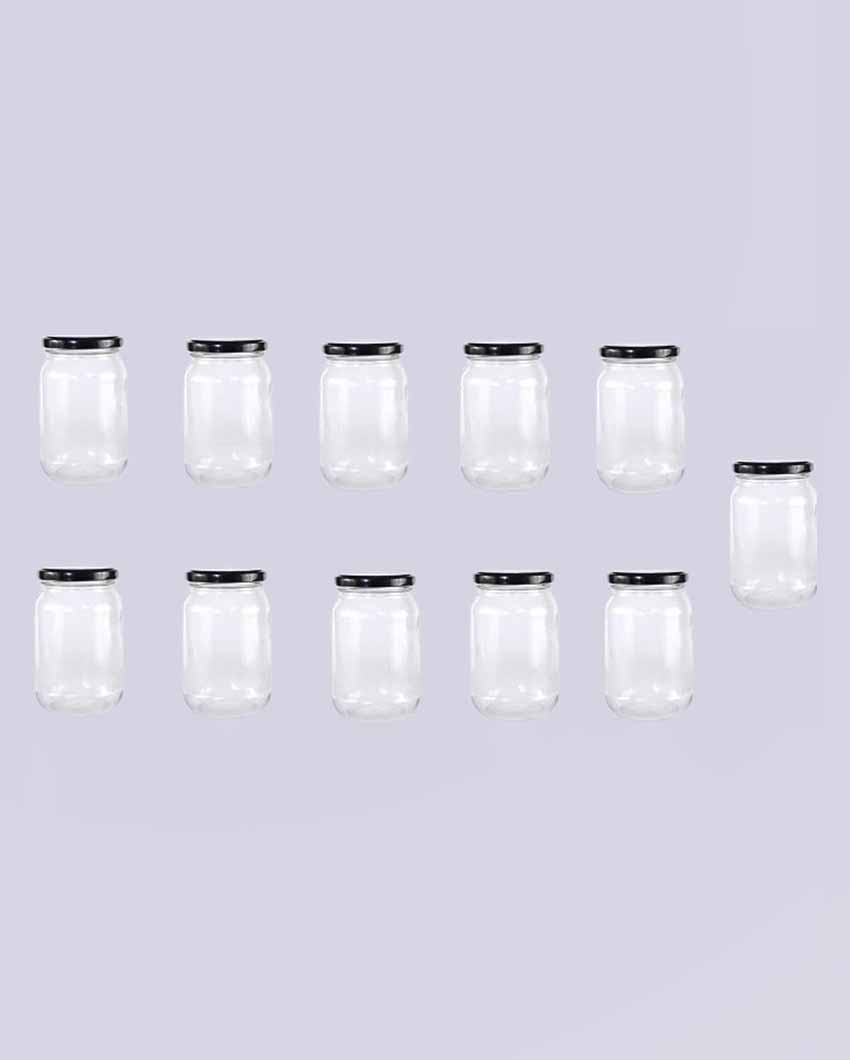 Durable Somil Clear Glass Jar for Home Kitchen Organization | 1000 ML | 4 x 4 inches