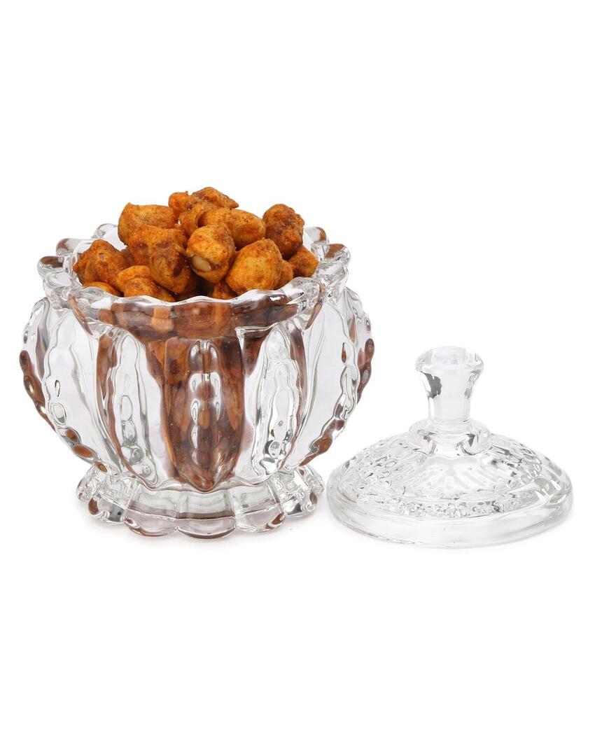 Clear Versatile Glass Jar for Storing Small Kitchen Essentials | 150 ML | 4 x 5 inches