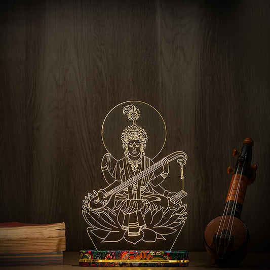 Saraswati Lamp | With Rechargeable Battery