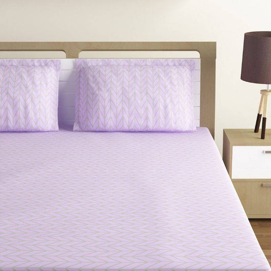 Modern Grey Floral Print Cotton Bedding Set | Double Size Default Title