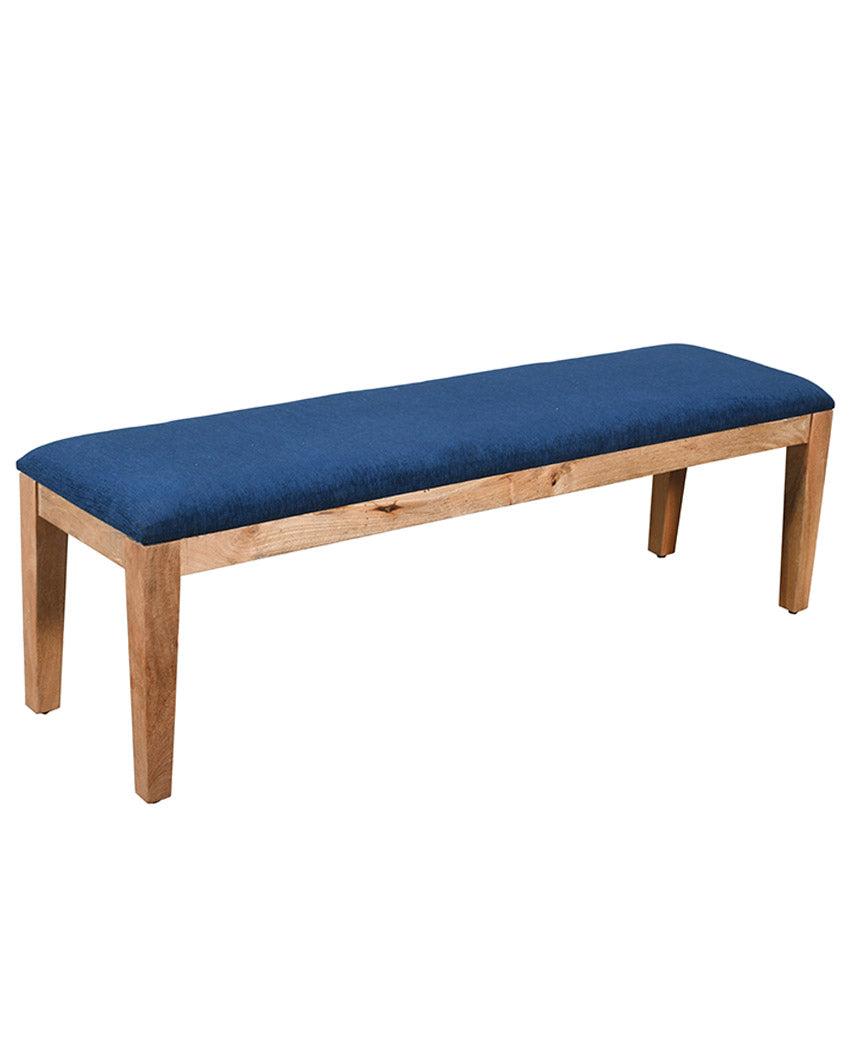 Minion Wooden Bench Blue Stylish & Versatile Wooden Seating | 57 x 16 x 17 inches