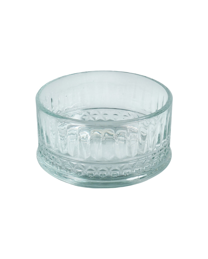 Unique Brick Shaped Tower Design Glass Bowls | Set of 3 | 400ml