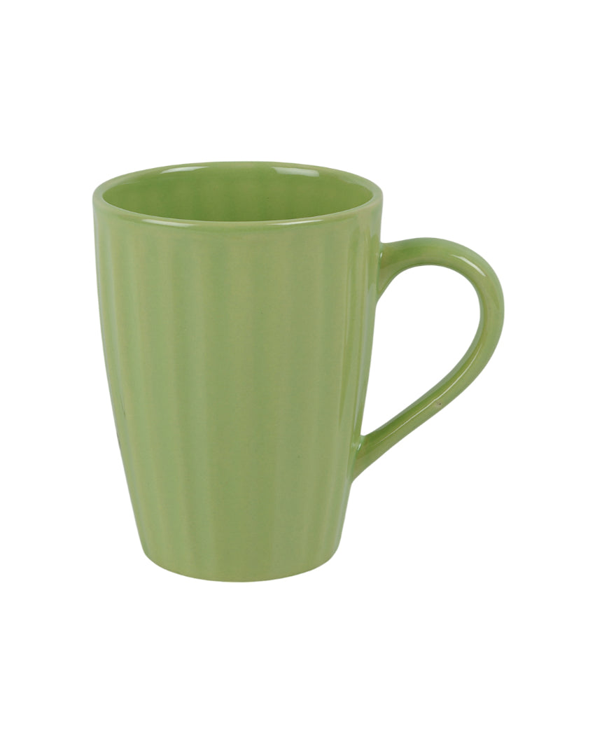 Monochrome Ceramic Liner Designed Mugs | Set of 2 | 300ml