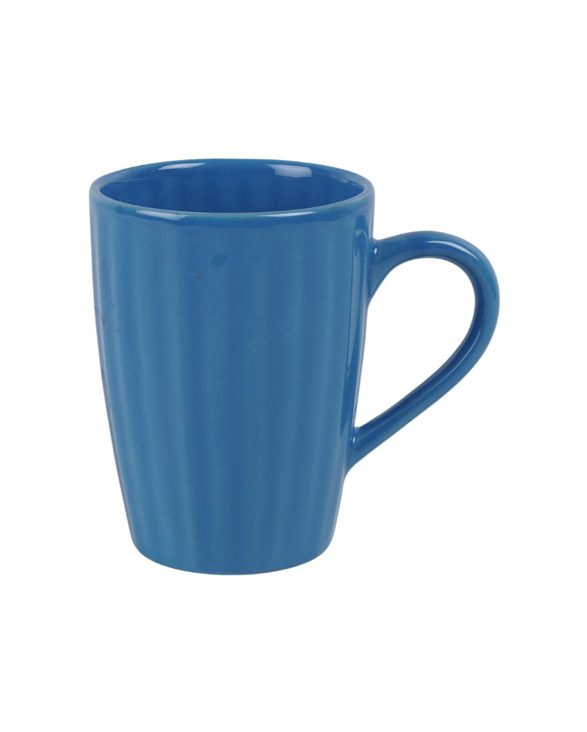 Monochrome Ceramic Liner Designed Mugs | Set of 2 | 300ml