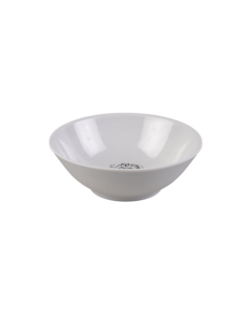 Beautiful Melamine White Green Floral Dinnerware | Pack of 34
