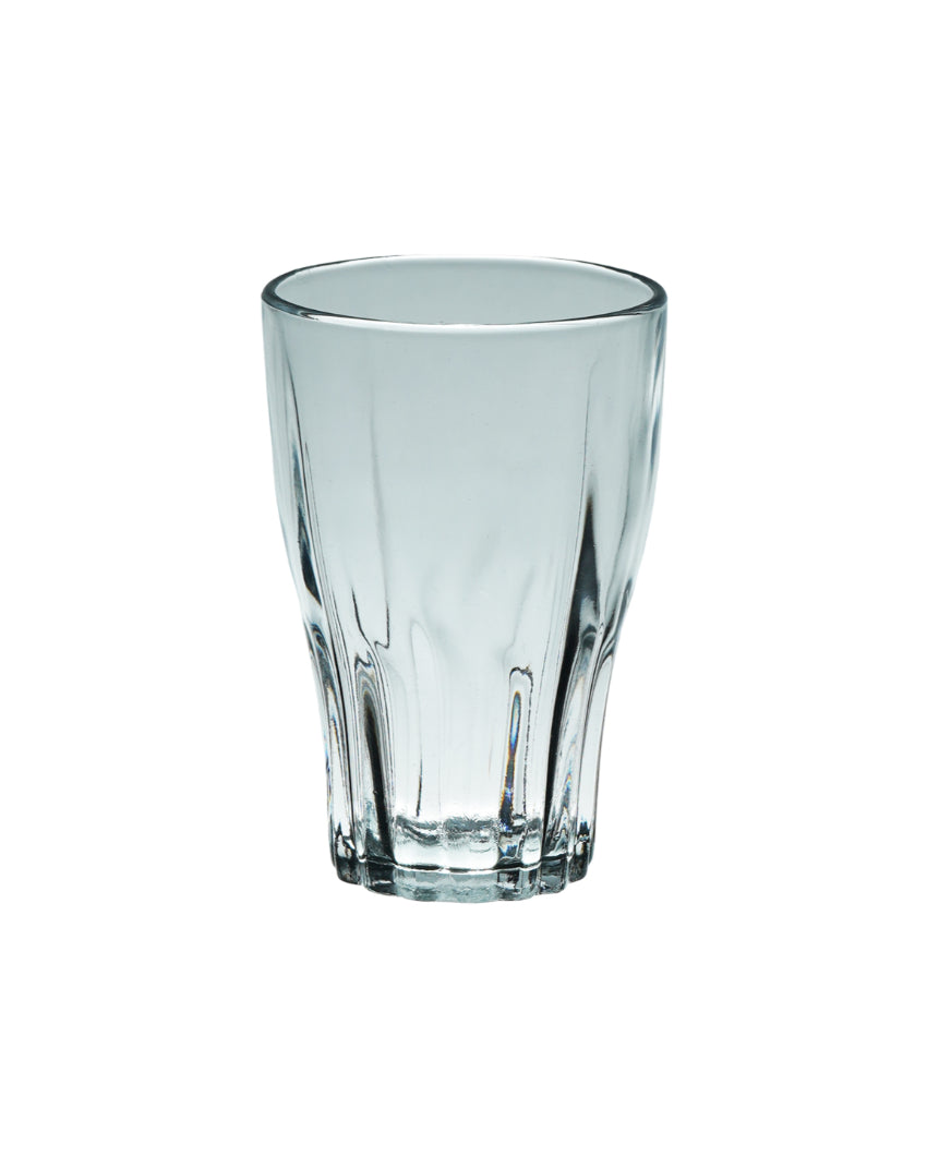 Elegant Lotus Cut Design Water Glass | 200ml | Set of 6 | 200ml