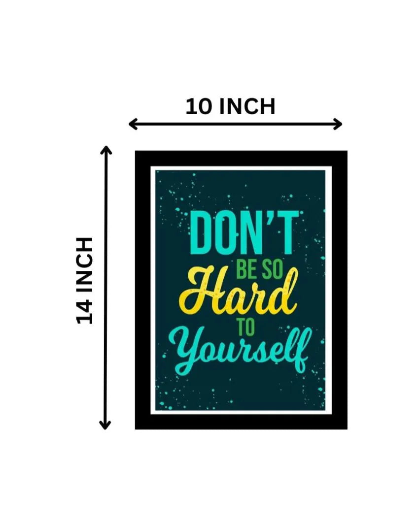 Walls Motivational Poster Prints Acrylic Wall Art Frame