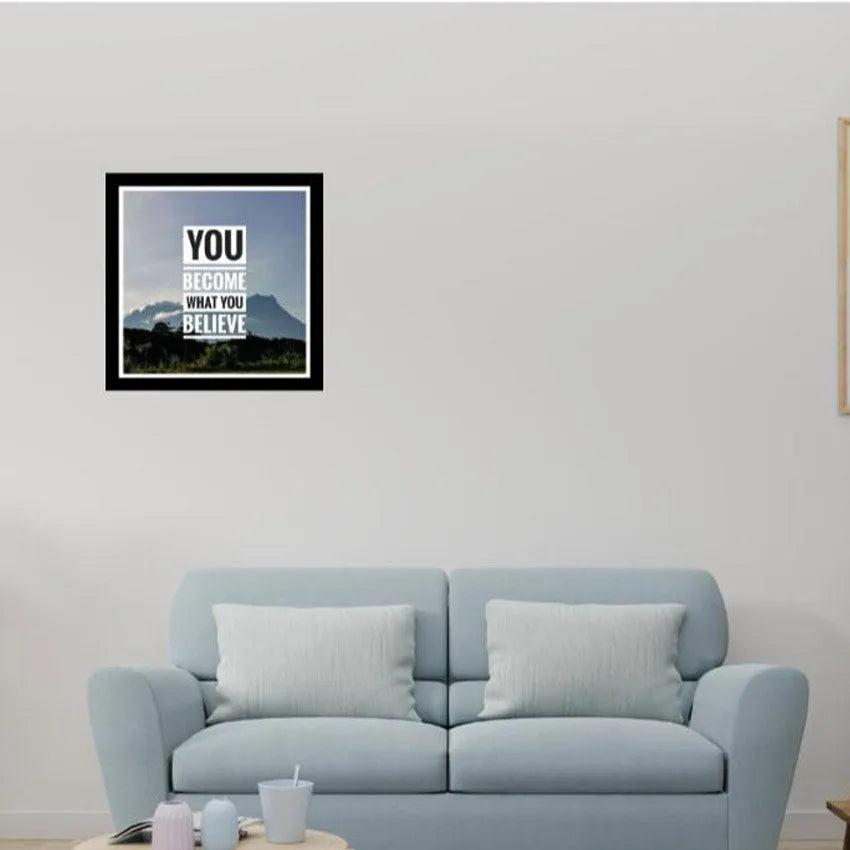 Artistic Affirmation Quote Painting Acrylic Wall Art Frame