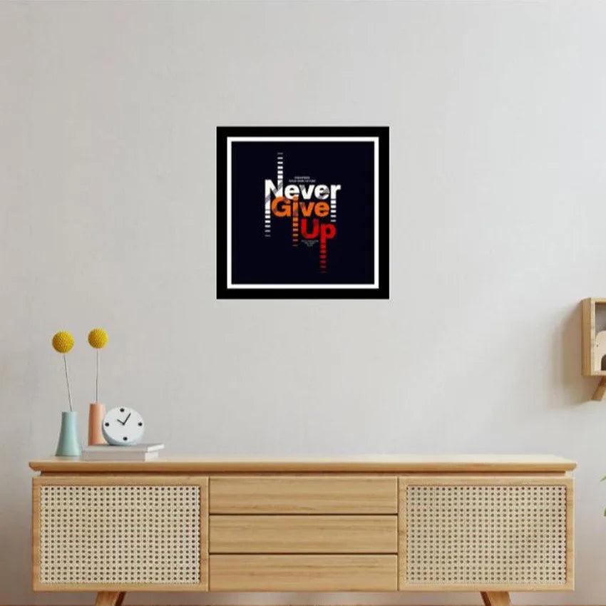 Create with Courage Acrylic Quote Posters Wall Art Frame