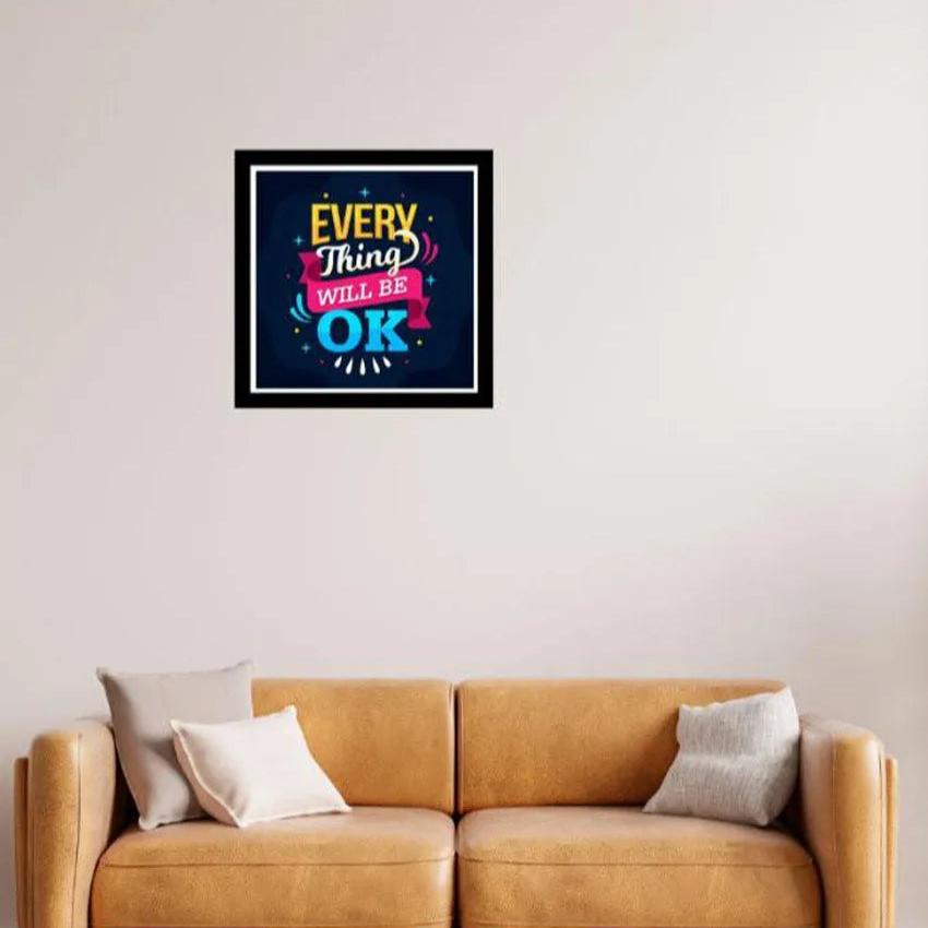 Radiate Positivity Inspirational Acrylic Wall Art Frame
