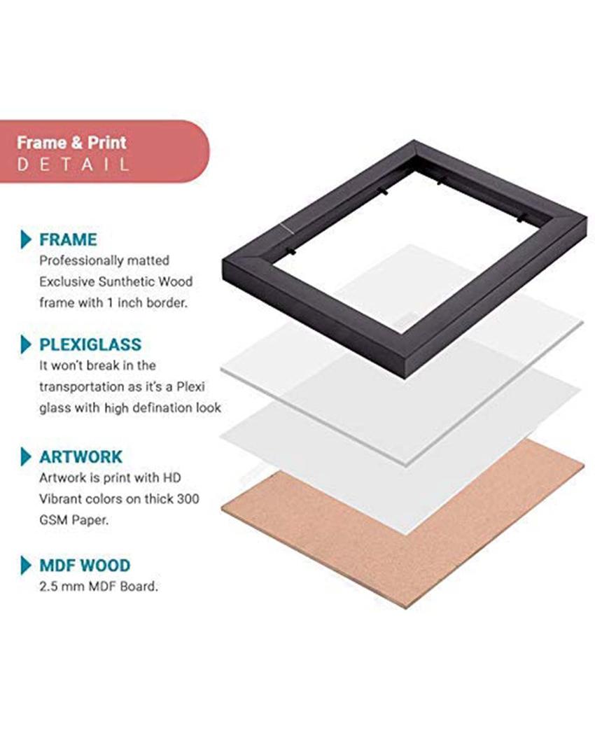 Decorate Determination Quote Poster Acrylic Wall Art Frame