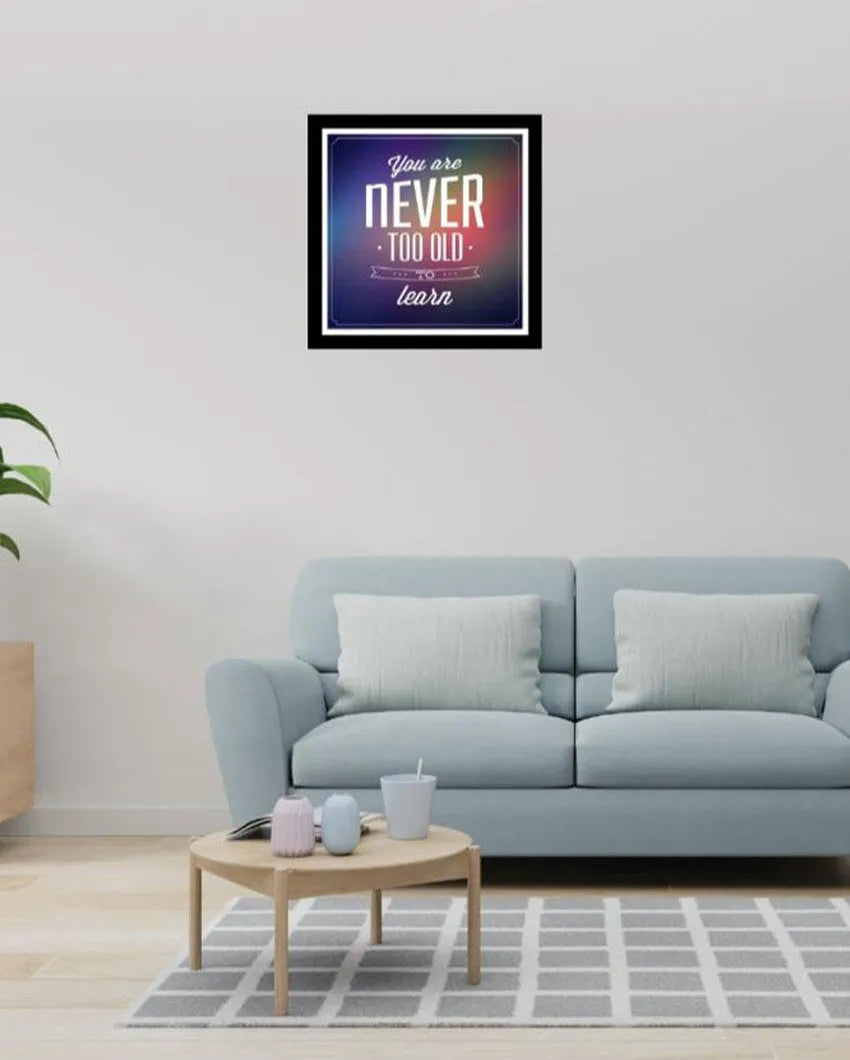 Illuminate Spaces Acrylic Motivational Wall Art Frame