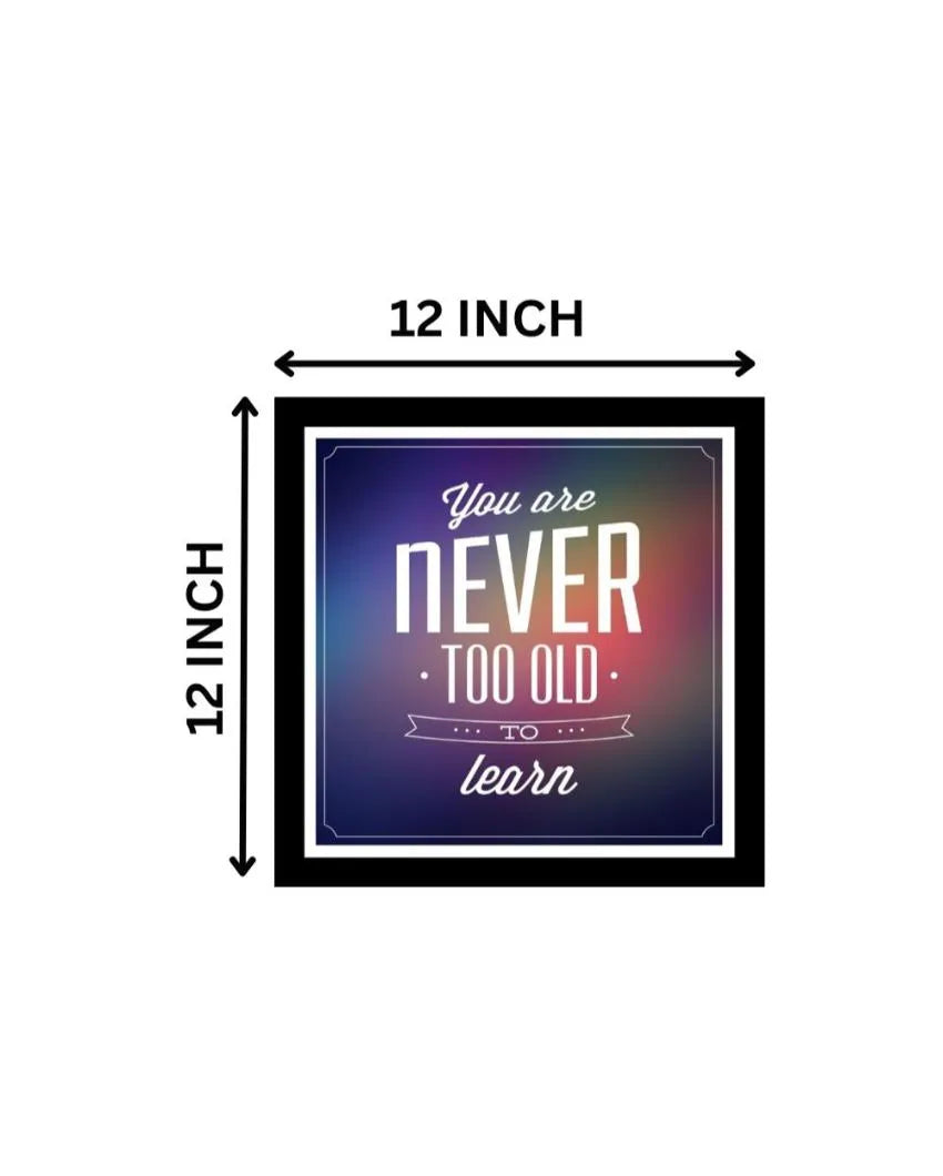 Illuminate Spaces Acrylic Motivational Wall Art Frame