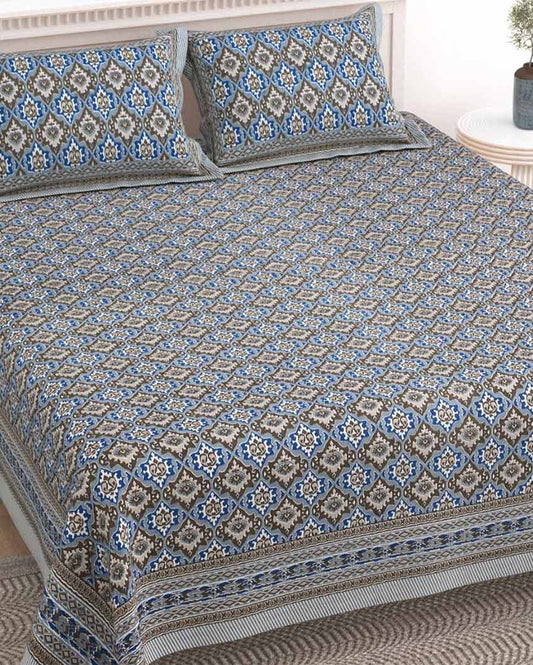 Dhara Floral Cotton Bedding Set | Double Size