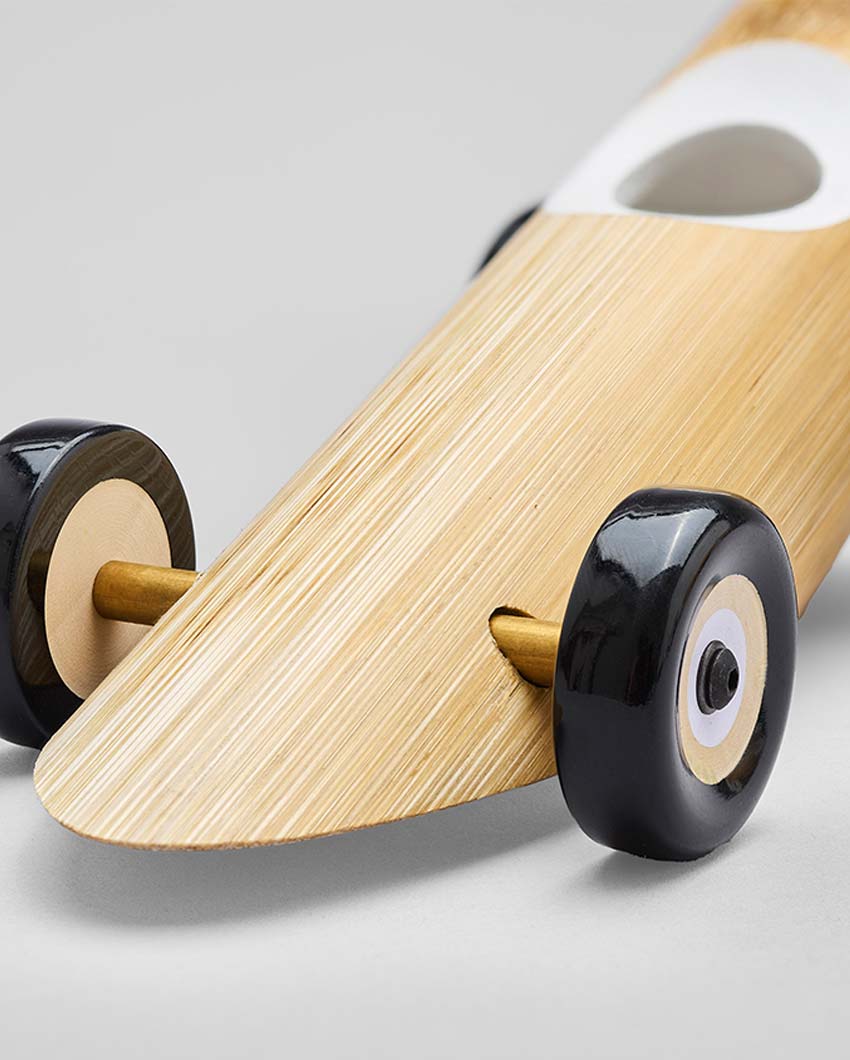 Eco Bamboo Dragster Racer Toboo | 8 x 3 x 3 inches