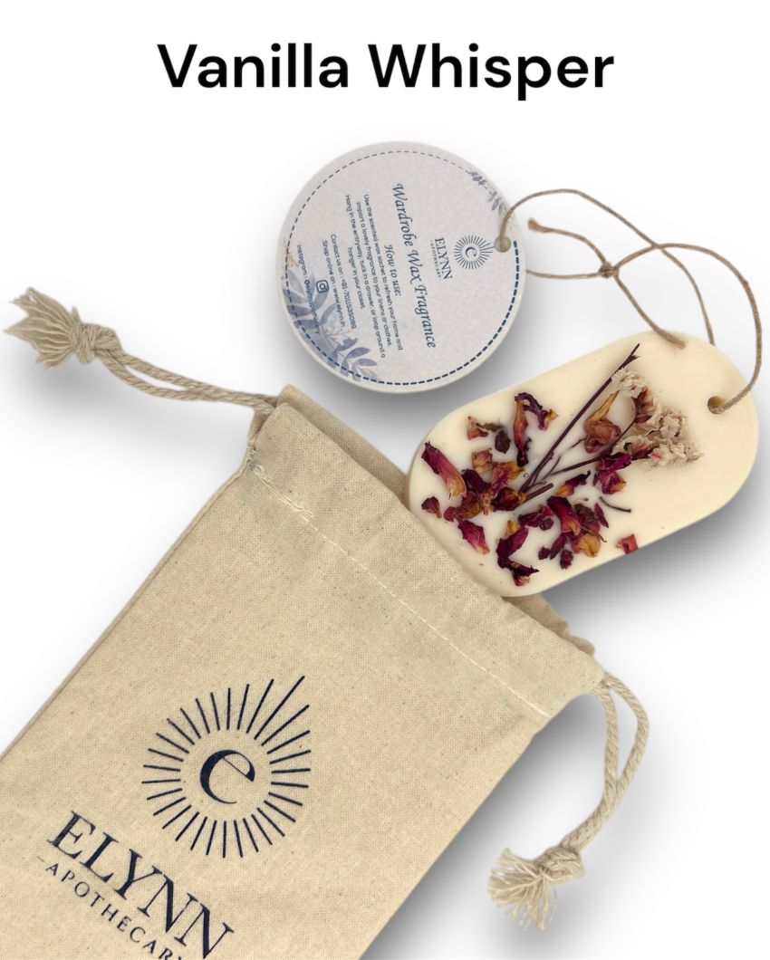 Vanilla Whisper Wax Wardrobe Freshener | Set Of 2 | 4 x 2 x 5 inches