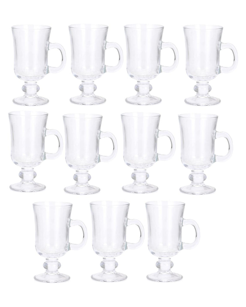 Timeless Design Clear Glass Beer Mugs | 200ml | 3 x 6 inches