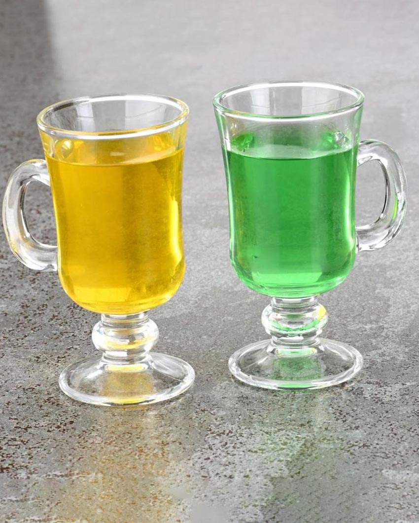 Timeless Design Clear Glass Beer Mugs | 200ml | 3 x 6 inches