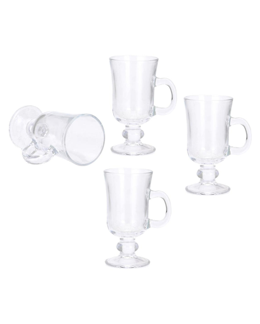 Timeless Design Clear Glass Beer Mugs | 200ml | 3 x 6 inches