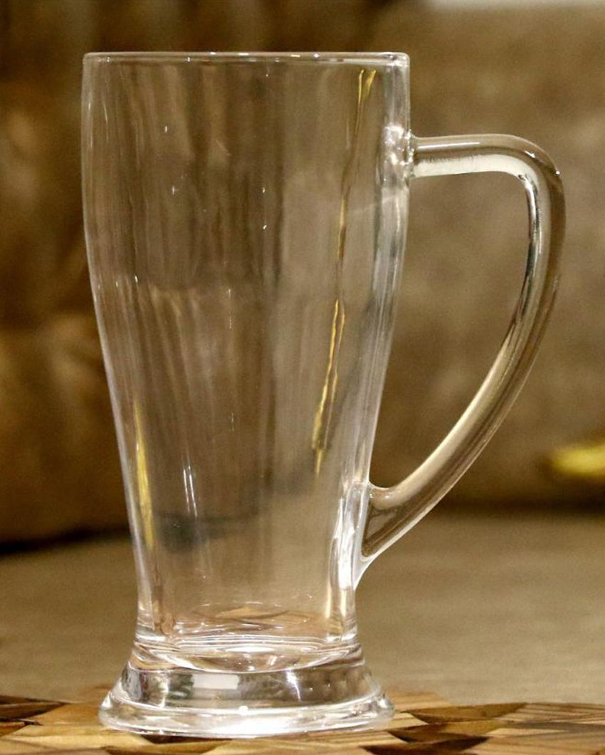 Heavy Base Clear Glass Beer Mugs | 250ml | 3 x 6 inches