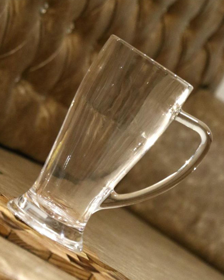 Heavy Base Clear Glass Beer Mugs | 250ml | 3 x 6 inches