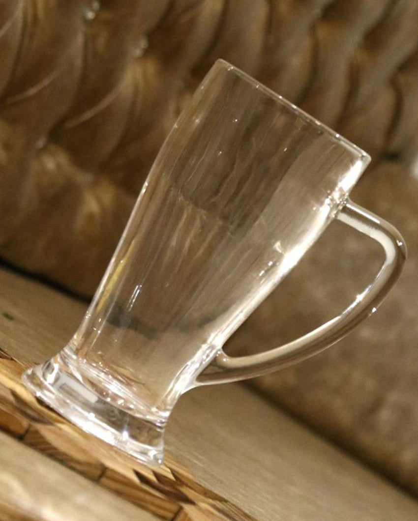 Heavy Base Clear Glass Beer Mugs | 250ml | 3 x 6 inches
