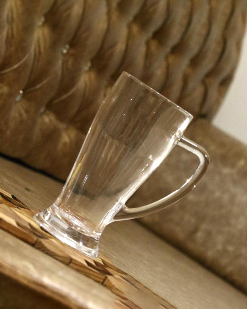 Heavy Base Clear Glass Beer Mugs | 250ml | 3 x 6 inches