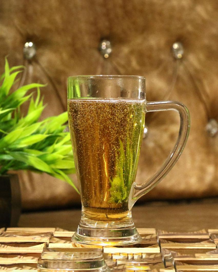 Heavy Base Clear Glass Beer Mugs | 250ml | 3 x 6 inches