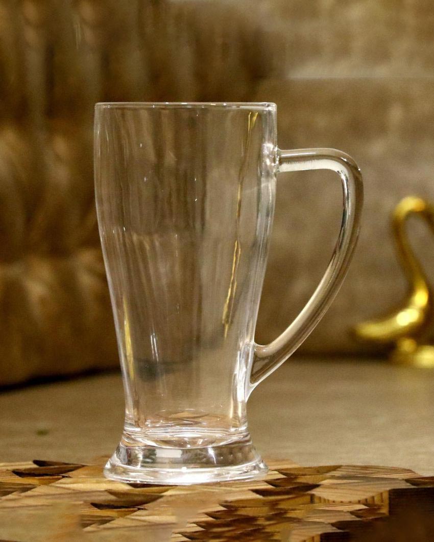Heavy Base Clear Glass Beer Mugs | 250ml | 3 x 6 inches