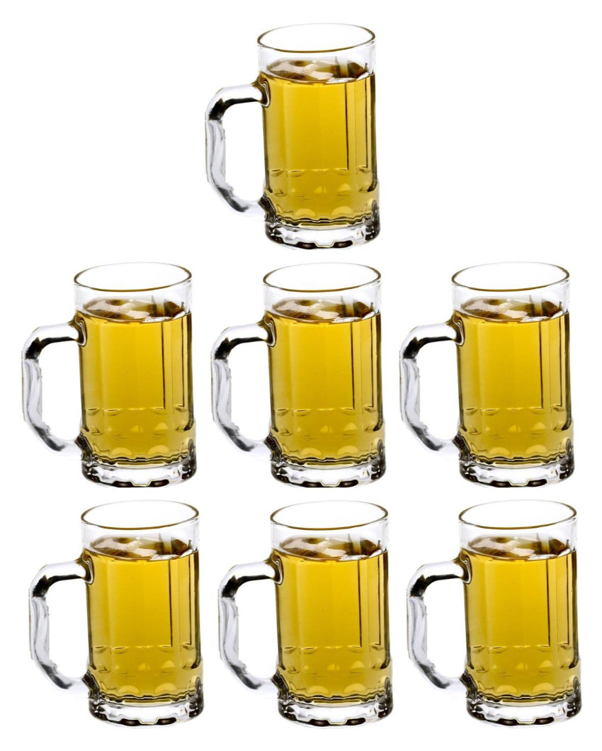 Crystal Clear Glass Beer Mugs | 400ml | 4 x 6 inches