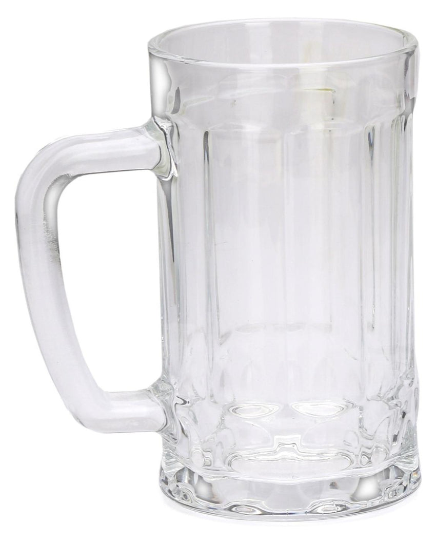 Crystal Clear Glass Beer Mugs | 400ml | 4 x 6 inches