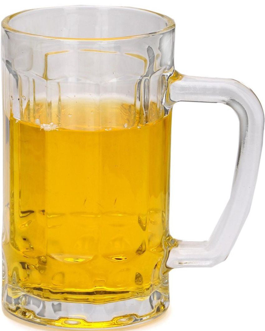 Crystal Clear Glass Beer Mugs | 400ml | 4 x 6 inches
