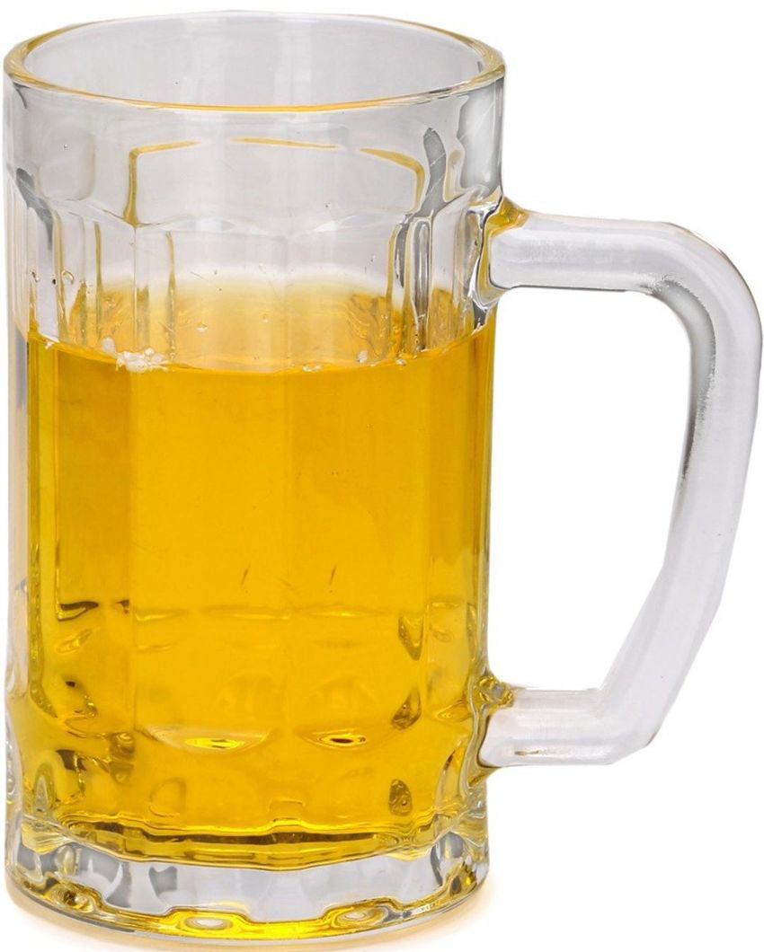 Crystal Clear Glass Beer Mugs | 400ml | 4 x 6 inches