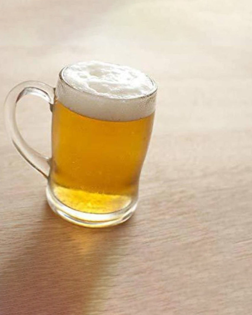 Celebration Ready Clear Glass Beer Mugs | 350ml | 3 x 5 inches