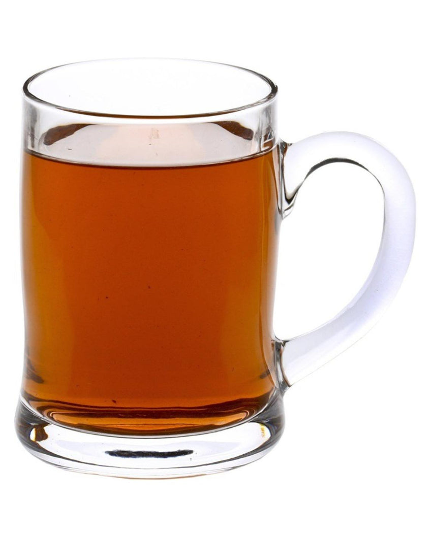 Celebration Ready Clear Glass Beer Mugs | 350ml | 3 x 5 inches