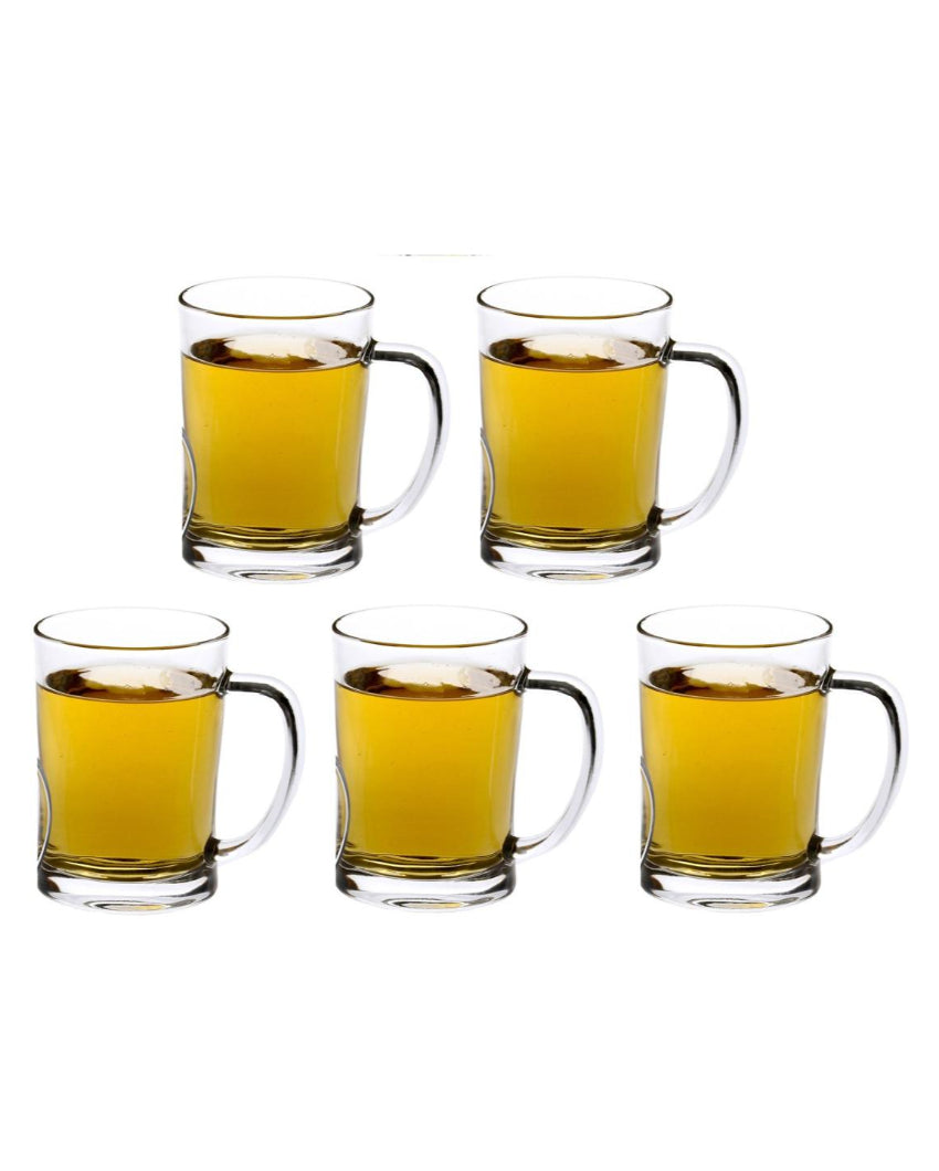 Celebration Ready Clear Glass Beer Mugs | 350ml | 3 x 5 inches