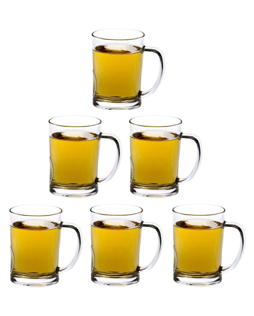 Celebration Ready Clear Glass Beer Mugs | 350ml | 3 x 5 inches