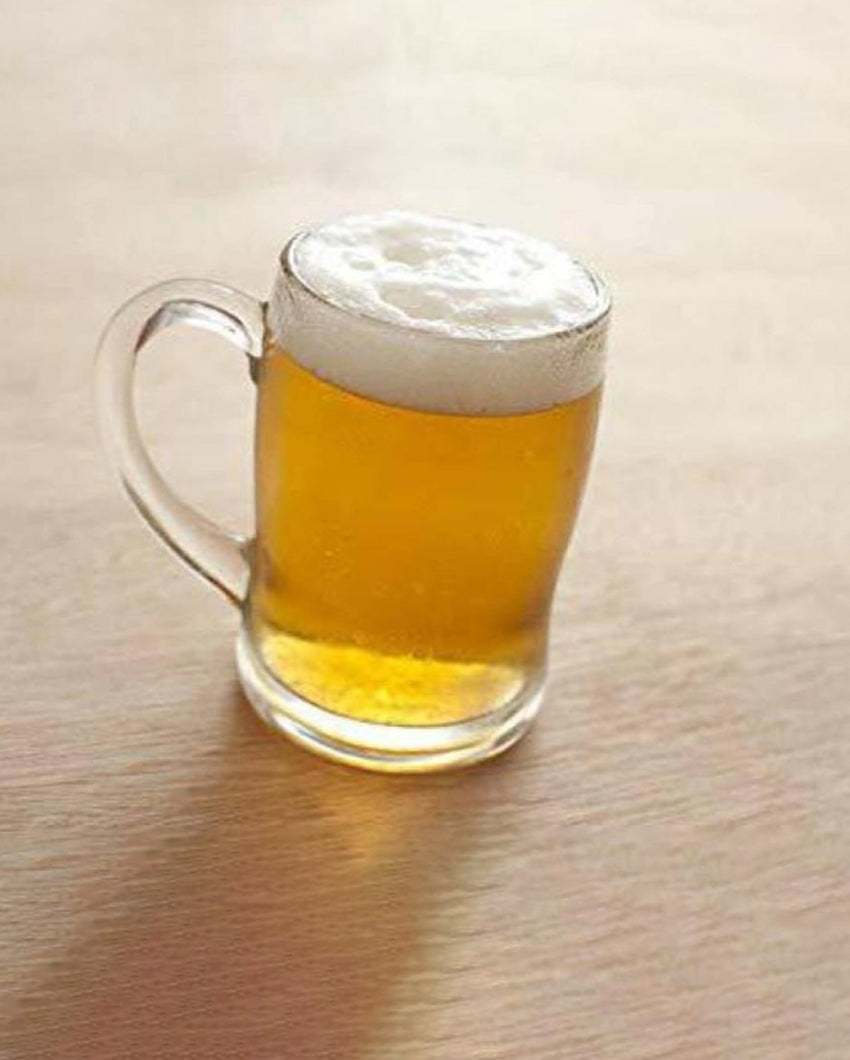 Celebration Ready Clear Glass Beer Mugs | 350ml | 3 x 5 inches
