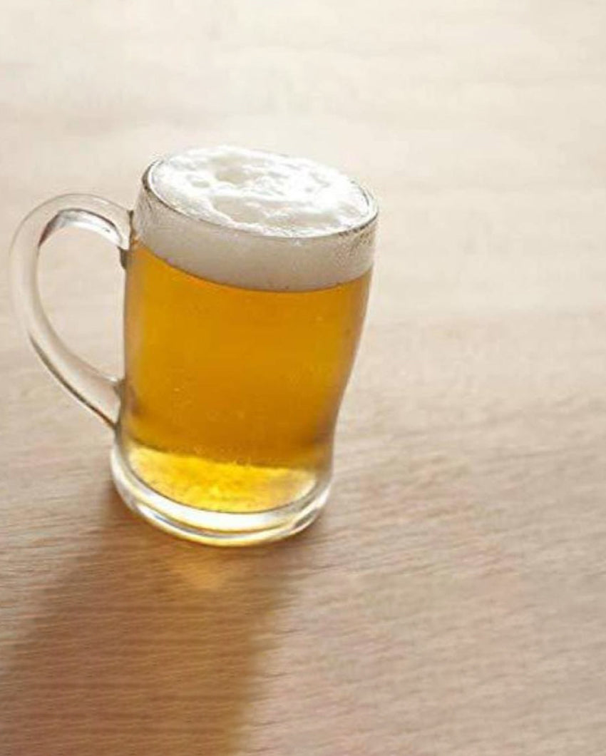 Celebration Ready Clear Glass Beer Mugs | 350ml | 3 x 5 inches
