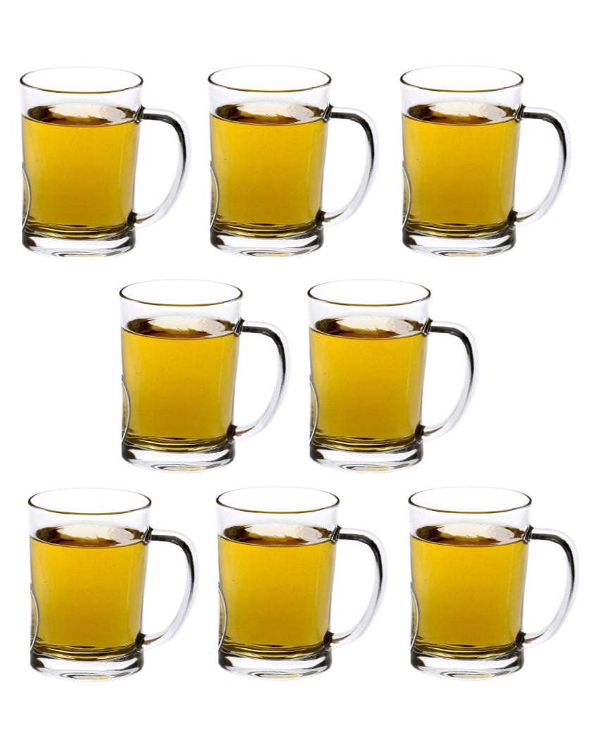 Celebration Ready Clear Glass Beer Mugs | 350ml | 3 x 5 inches