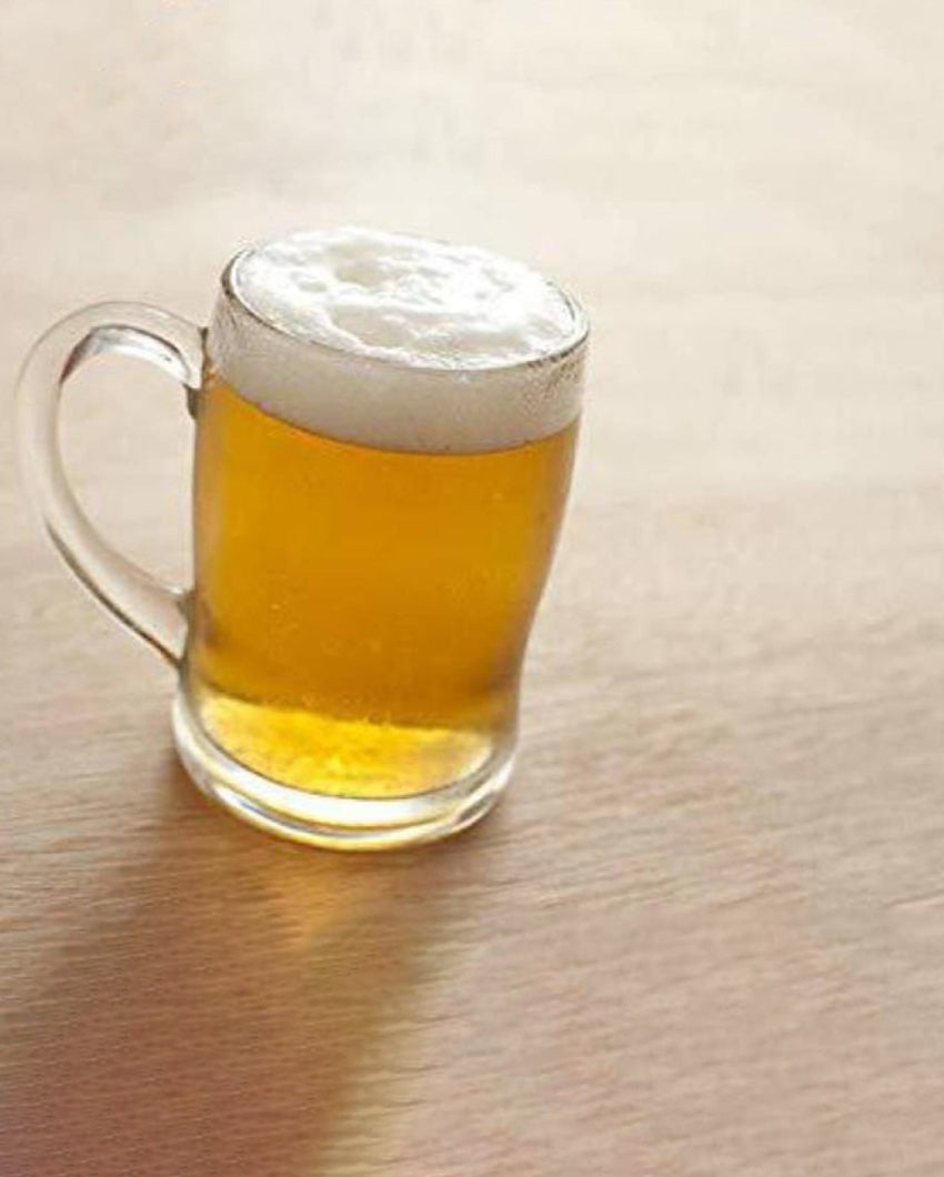 Celebration Ready Clear Glass Beer Mugs | 350ml | 3 x 5 inches