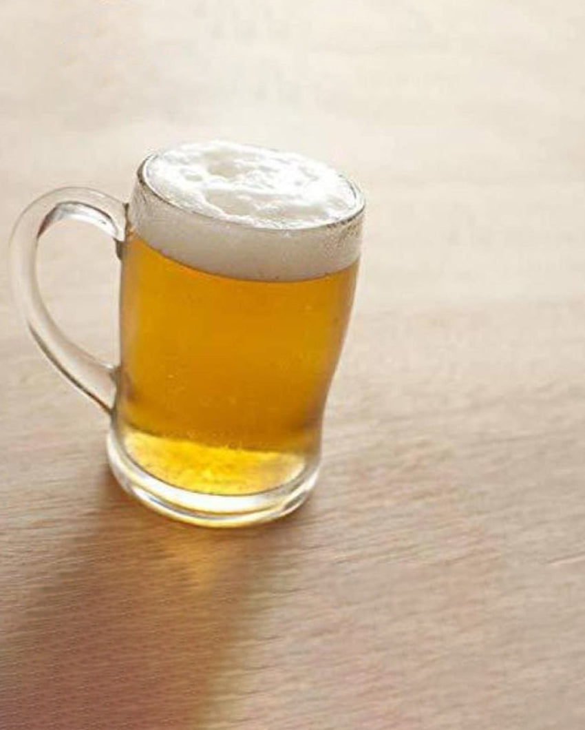 Celebration Ready Clear Glass Beer Mugs | 350ml | 3 x 5 inches