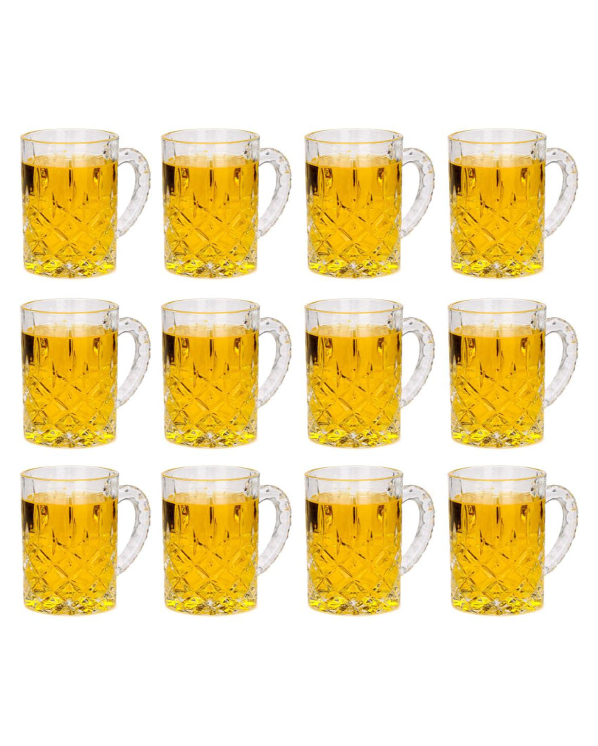 Hosting Essentials Clear Glass Beer Mugs | 450ml | 4 x 5 inches