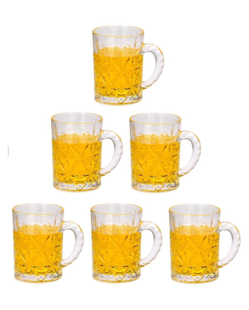 Hosting Essentials Clear Glass Beer Mugs | 450ml | 4 x 5 inches