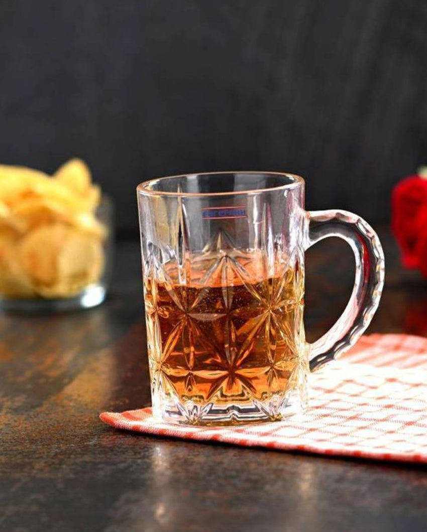 Hosting Essentials Clear Glass Beer Mugs | 450ml | 4 x 5 inches