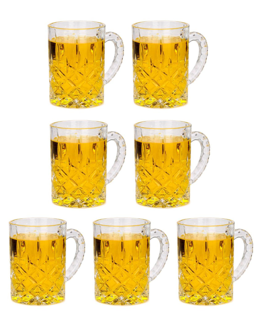 Hosting Essentials Clear Glass Beer Mugs | 450ml | 4 x 5 inches