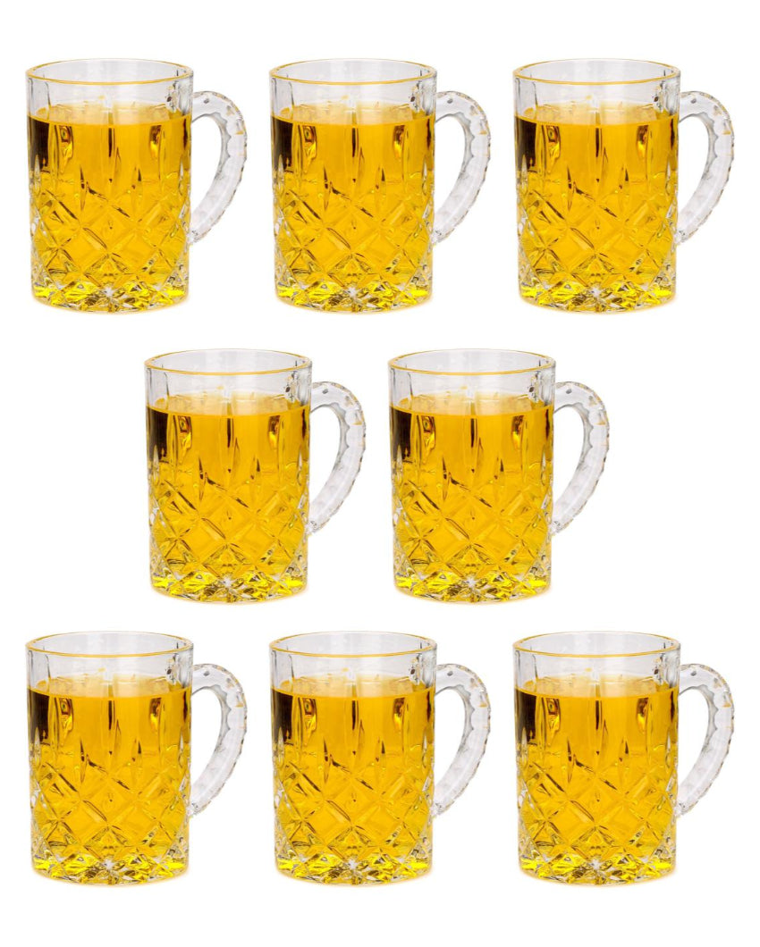 Hosting Essentials Clear Glass Beer Mugs | 450ml | 4 x 5 inches