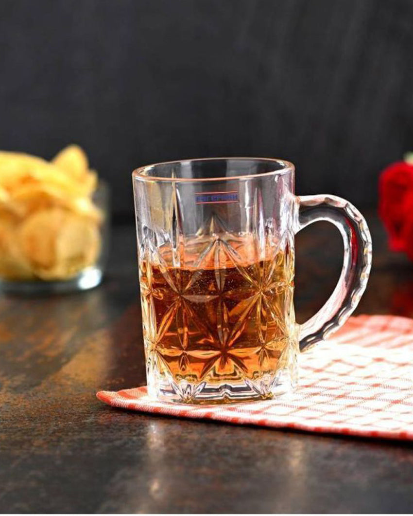Hosting Essentials Clear Glass Beer Mugs | 450ml | 4 x 5 inches