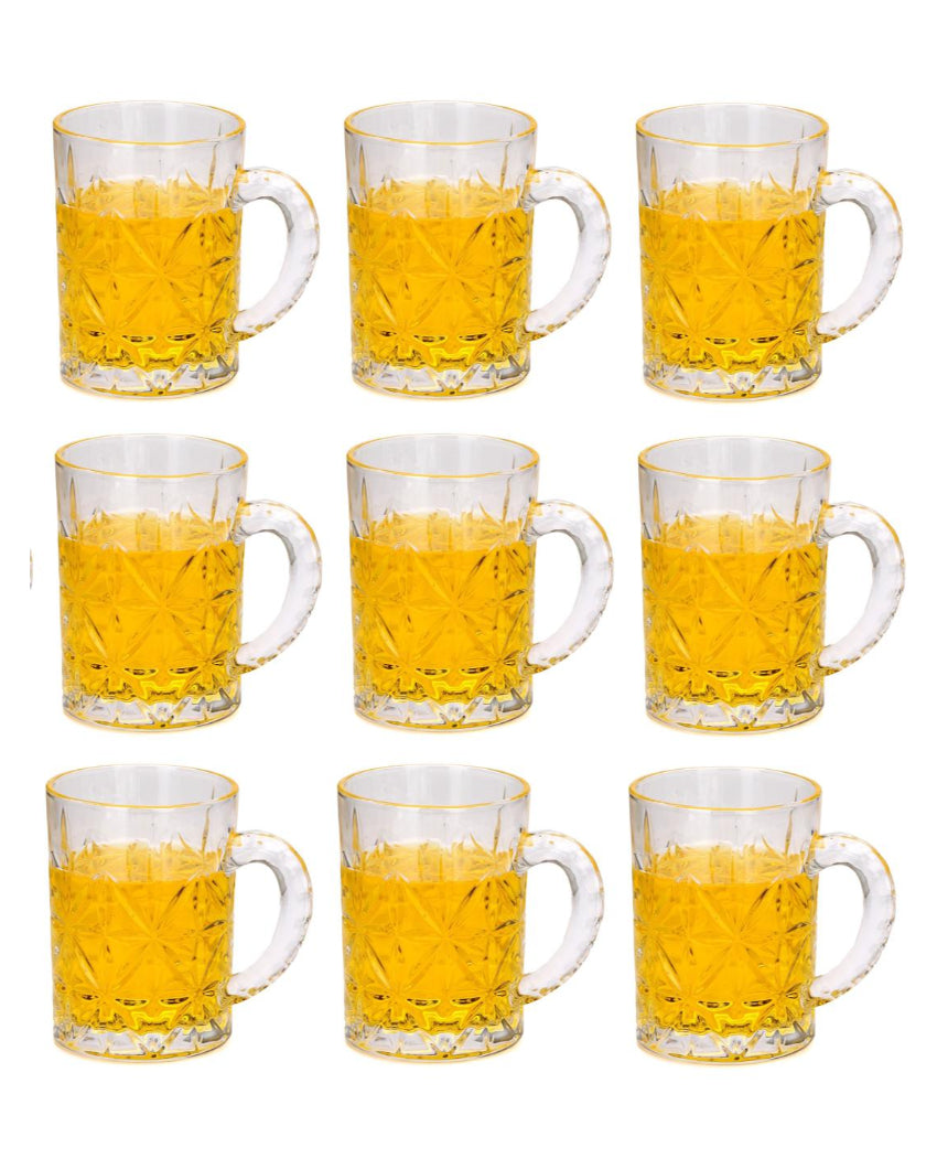 Hosting Essentials Clear Glass Beer Mugs | 450ml | 4 x 5 inches